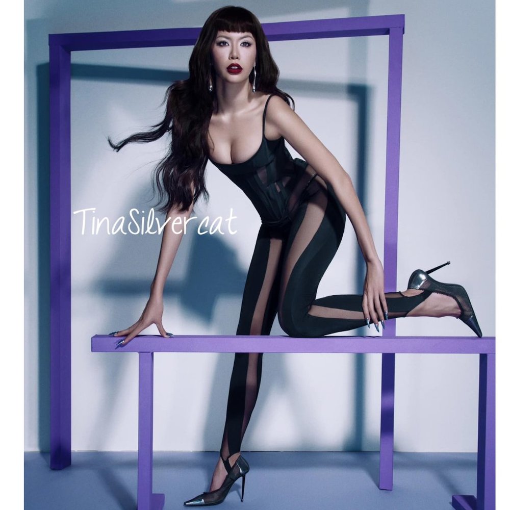 Mugler X H&M Mesh-paneled Stirrup Leggings Black NWT